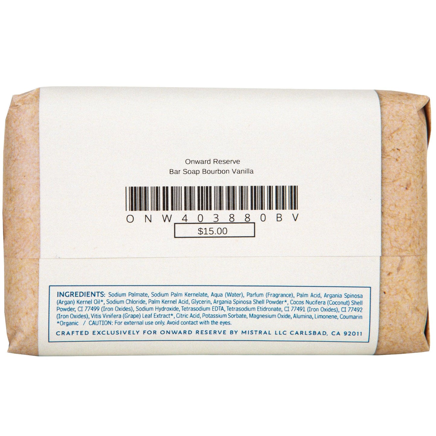 Bourbon Vanilla Bar Soap - OnwardReserve