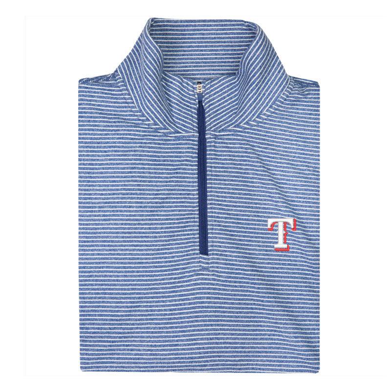 Texas Rangers Flow Stripe Performance 1/4 Zip Pullover - Onward Reserve