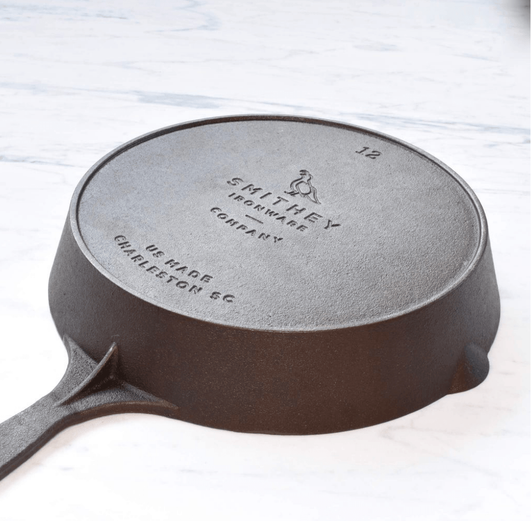 12" Cast Iron Skillet with Leather Handle Cover - OnwardReserve