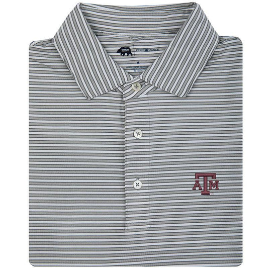 Mulligan Stripe Texas A&M Performance Polo - Onward Reserve