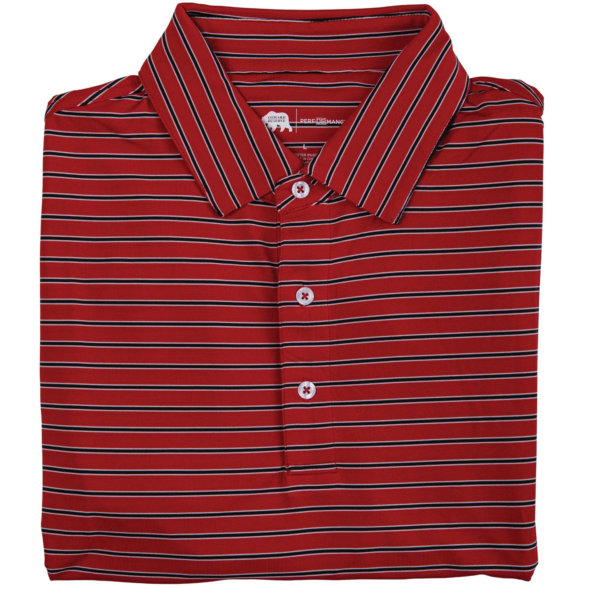 Eagle Stripe Performance Polo - Onward Reserve