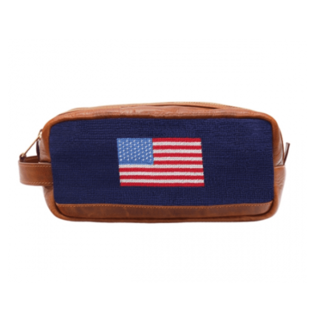 American Flag Needlepoint Toiletry Bag - Onward Reserve