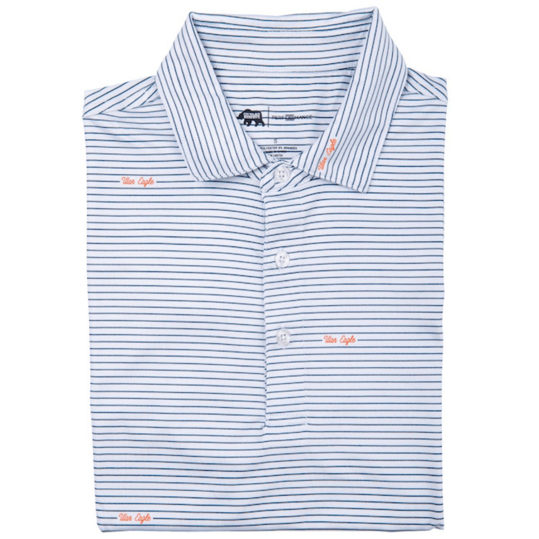 War Eagle Script Stripe Performance Polo - Onward Reserve