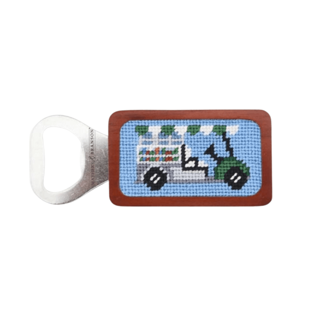 Beverage Cart Needlepoint Bottle Opener - Onward Reserve