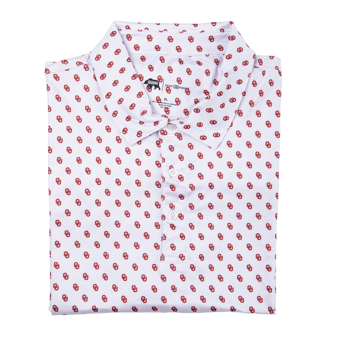 Oklahoma Printed Performance Polo - Onward Reserve