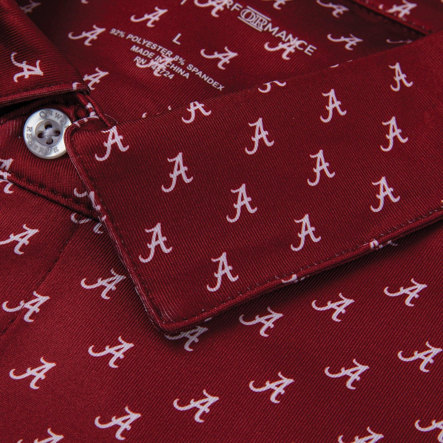 Alabama Printed Performance Polo - Onward Reserve