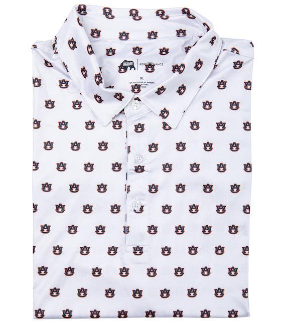 Auburn Printed Performance Polo - Onward Reserve
