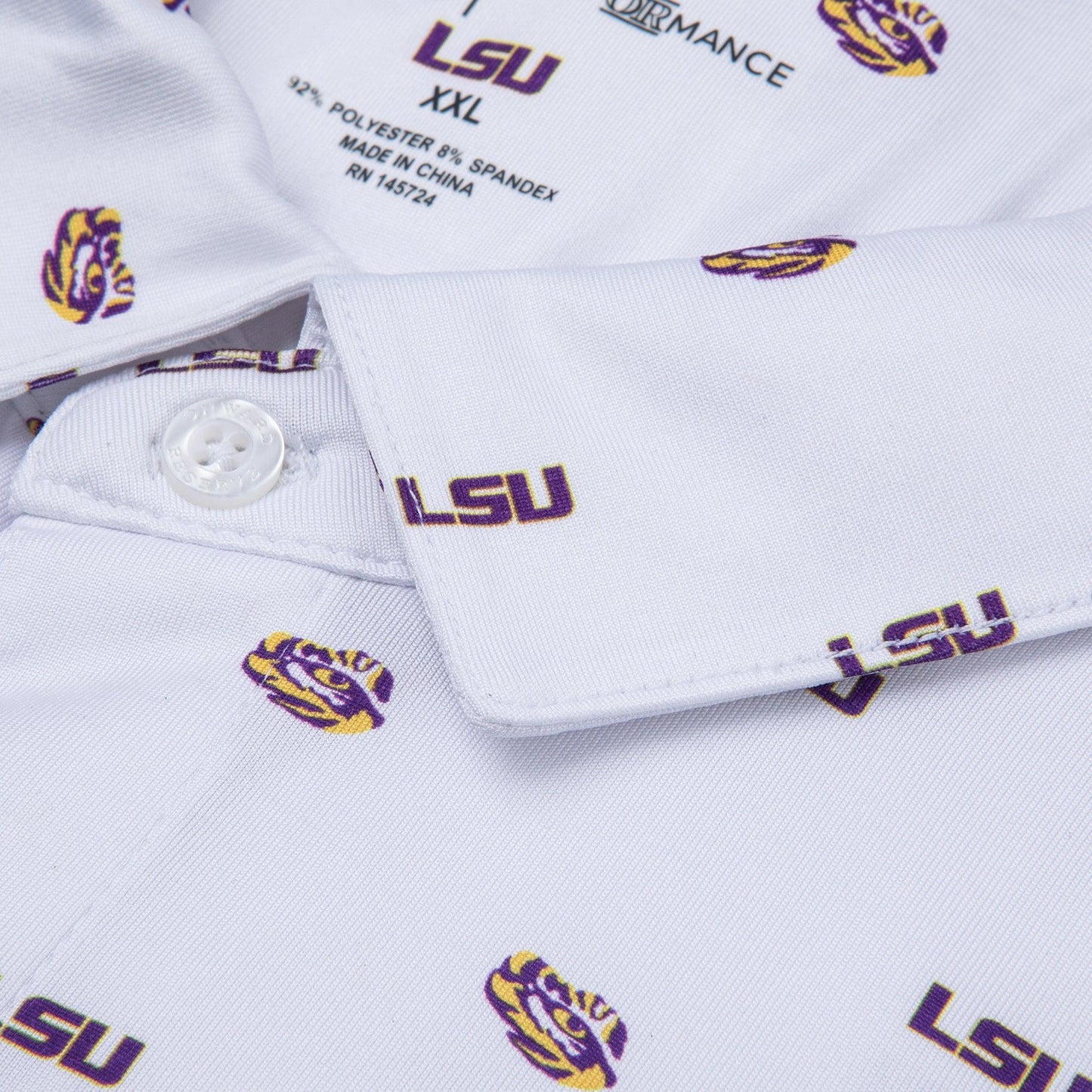 LSU Printed Performance Polo - Onward Reserve