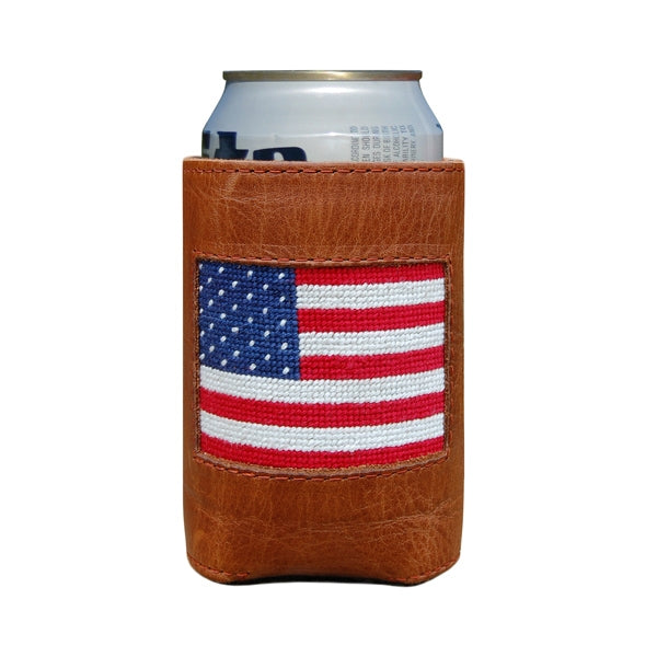 American Flag Needelpoint Can Cooler - OnwardReserve