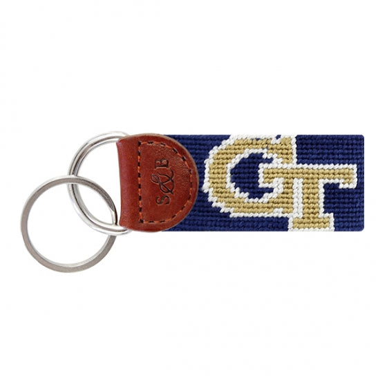 Georgia Tech Needlepoint Key Fob - OnwardReserve
