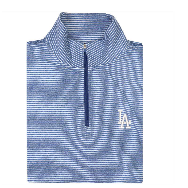 Los Angeles Dodgers Flow Stripe Performance 1/4 Zip Pullover - Onward Reserve