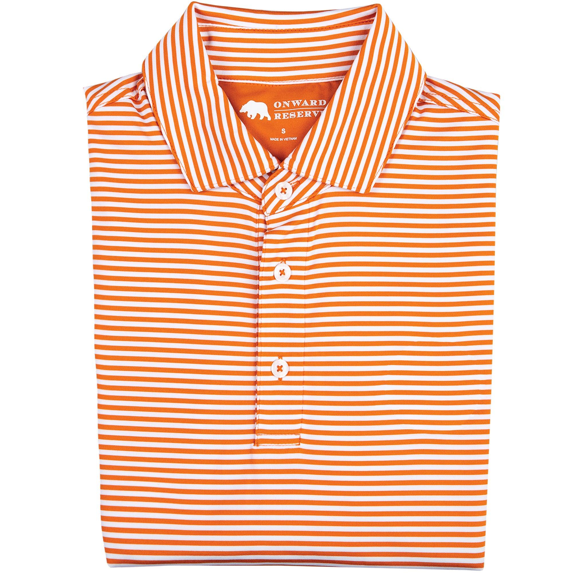 Omnitau Men's Drive Organic Cotton Avant Polo Shirt - Bright Orange Orange / S