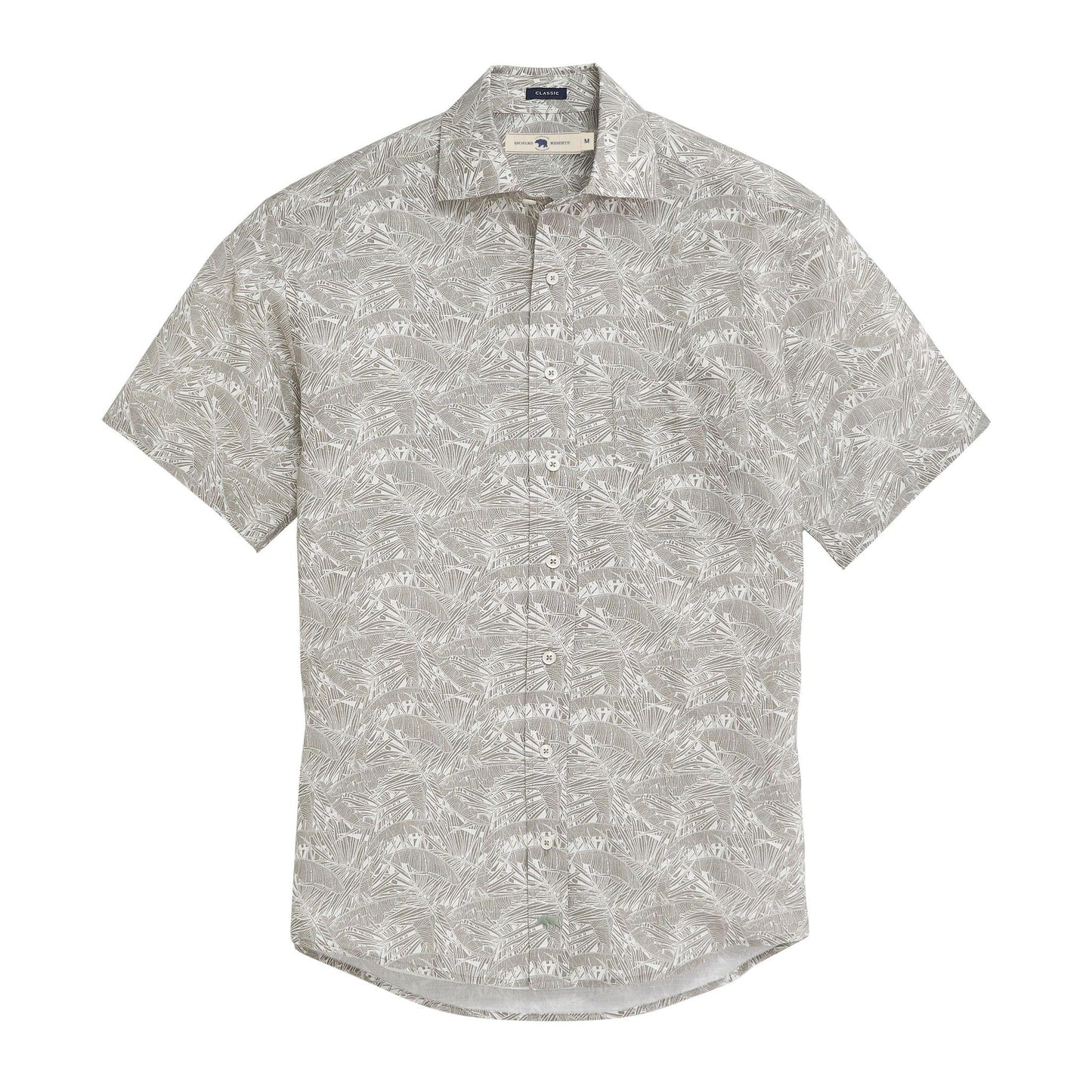 Gulf Palms Linen Blend Short Sleeve Shirt - Onward Reserve