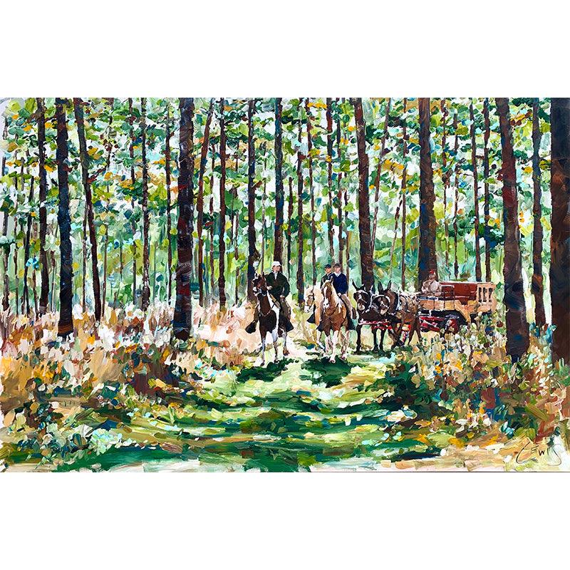 Limited Edition Signed Thomasville Hunt Scene Print - Onward Reserve