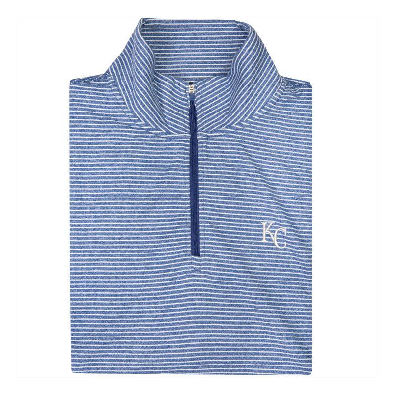 Kansas City Royals Flow Stripe Performance 1/4 Zip Pullover - Onward Reserve