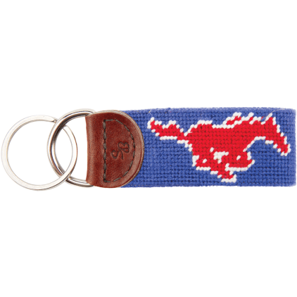 SMU Needlepoint Key Fob - OnwardReserve