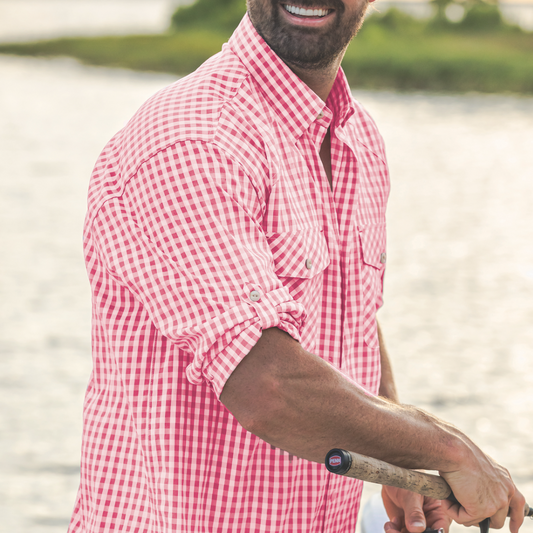 Waterfront Performance Fishing Shirt - Mineral Red