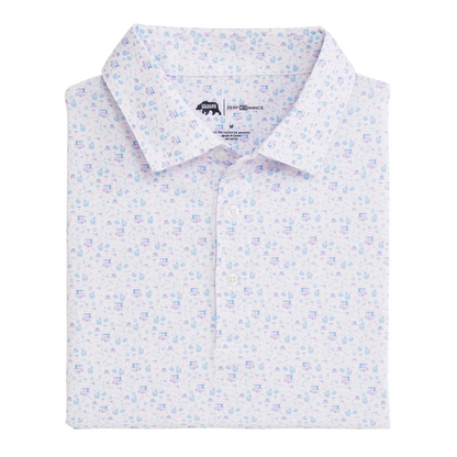 19th Hole Printed Performance Polo - Open Air