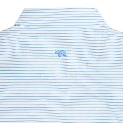 Scout Stripe Performance Polo - Heron