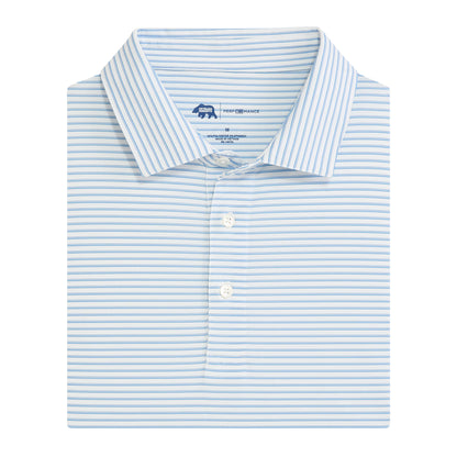 Scout Stripe Performance Polo - Heron