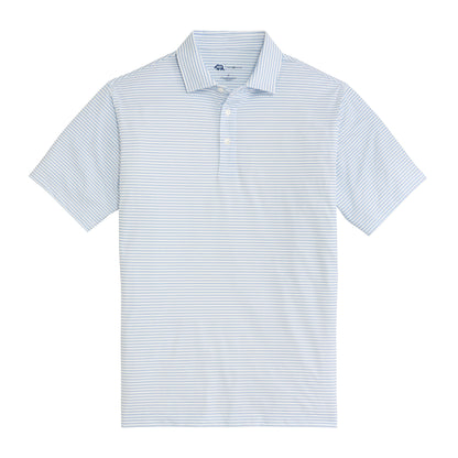 Scout Stripe Performance Polo - Heron