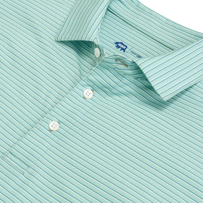Scout Stripe Performance Polo - Surf