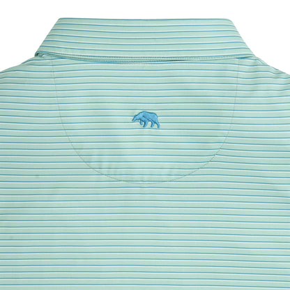 Scout Stripe Performance Polo - Surf