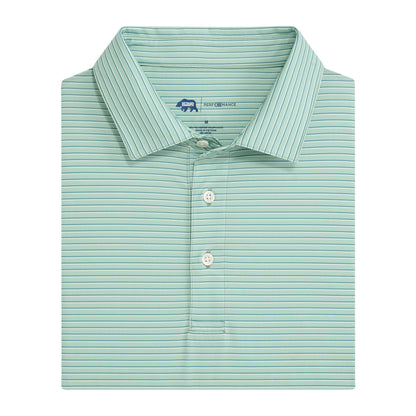 Scout Stripe Performance Polo - Surf