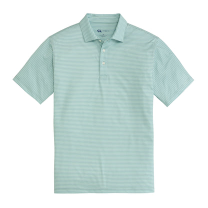 Scout Stripe Performance Polo - Surf