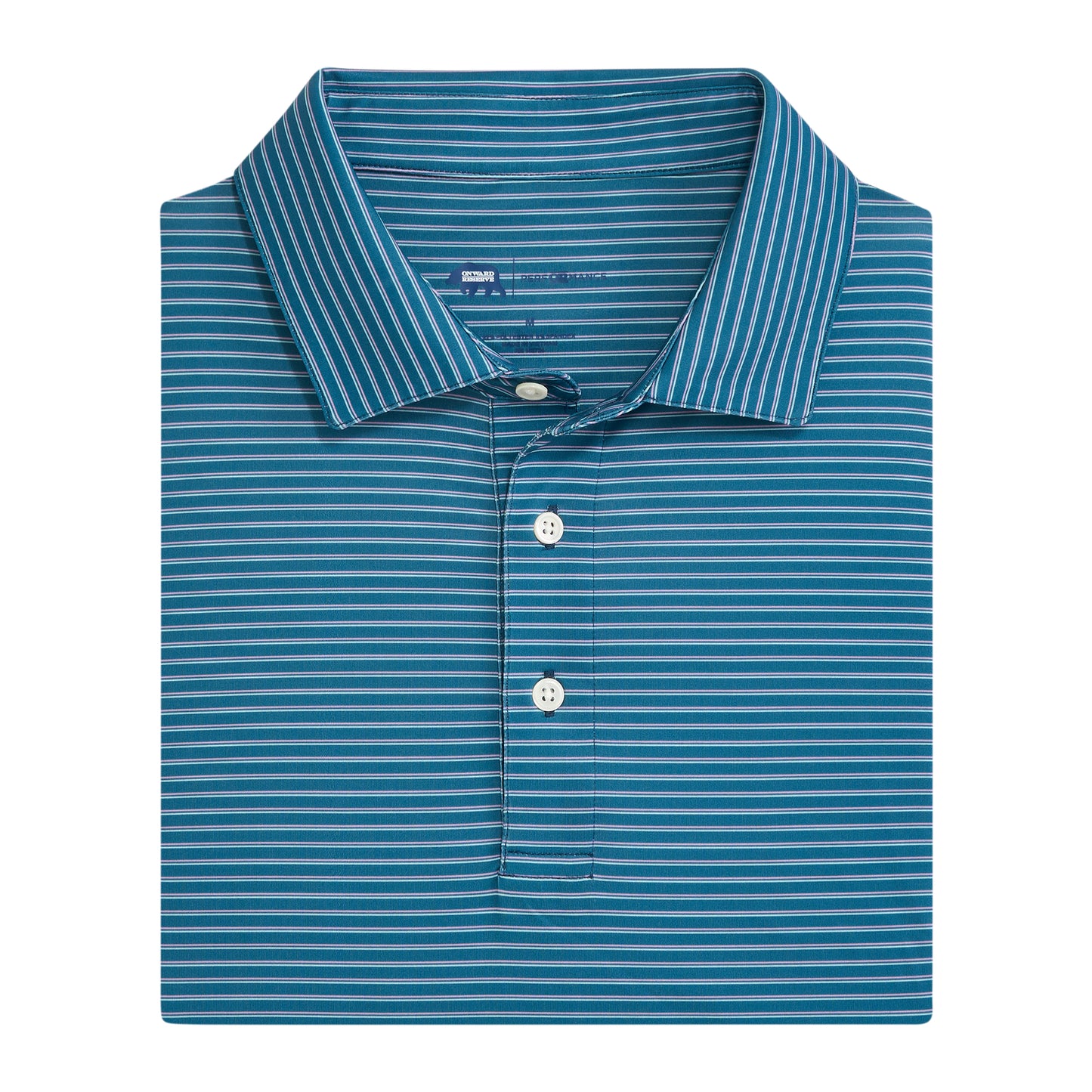 Scout Stripe Performance Polo - Captains Blue
