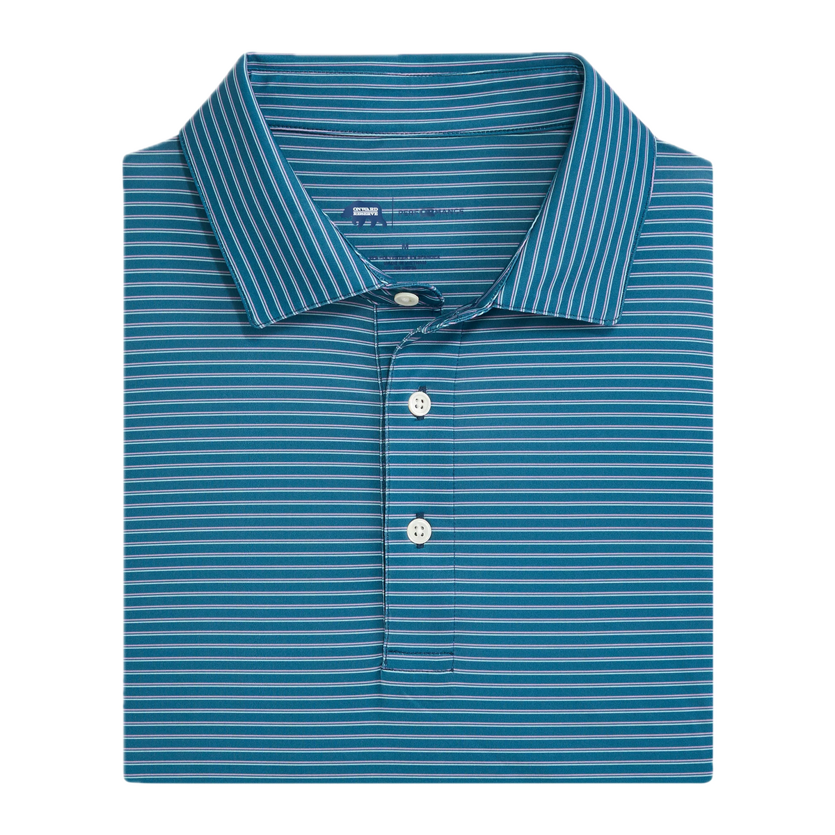 Scout Stripe Performance Polo - Captains Blue