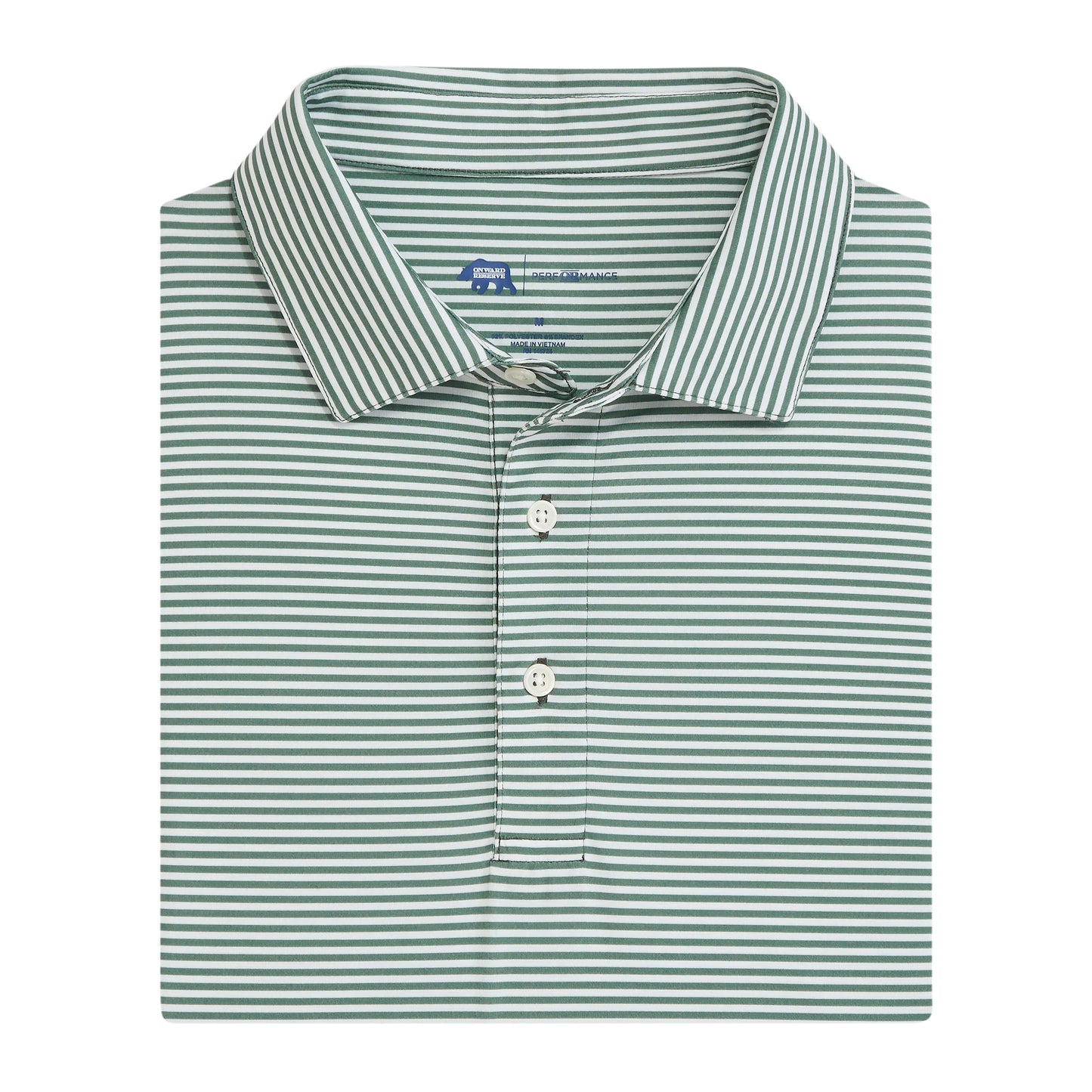 Echo Stripe Performance Polo - Ivy