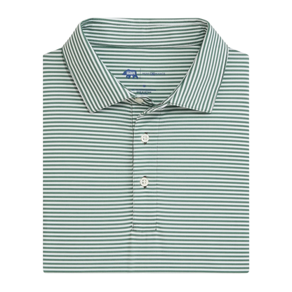 Echo Stripe Performance Polo - Ivy