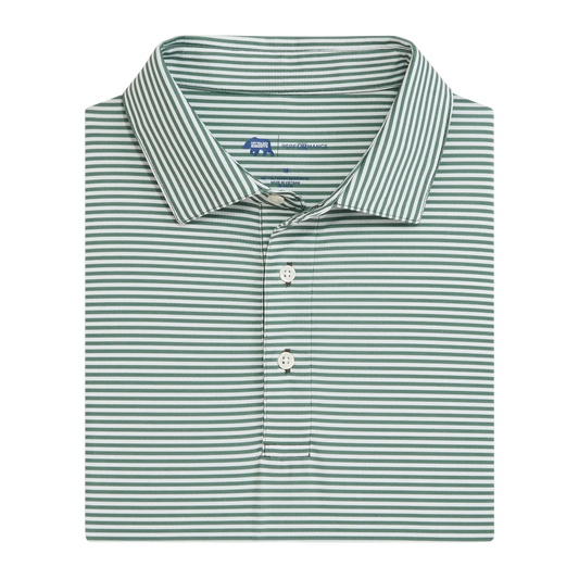 Echo Stripe Performance Polo - Ivy
