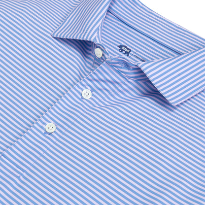 Echo Stripe Performance Polo - Heron
