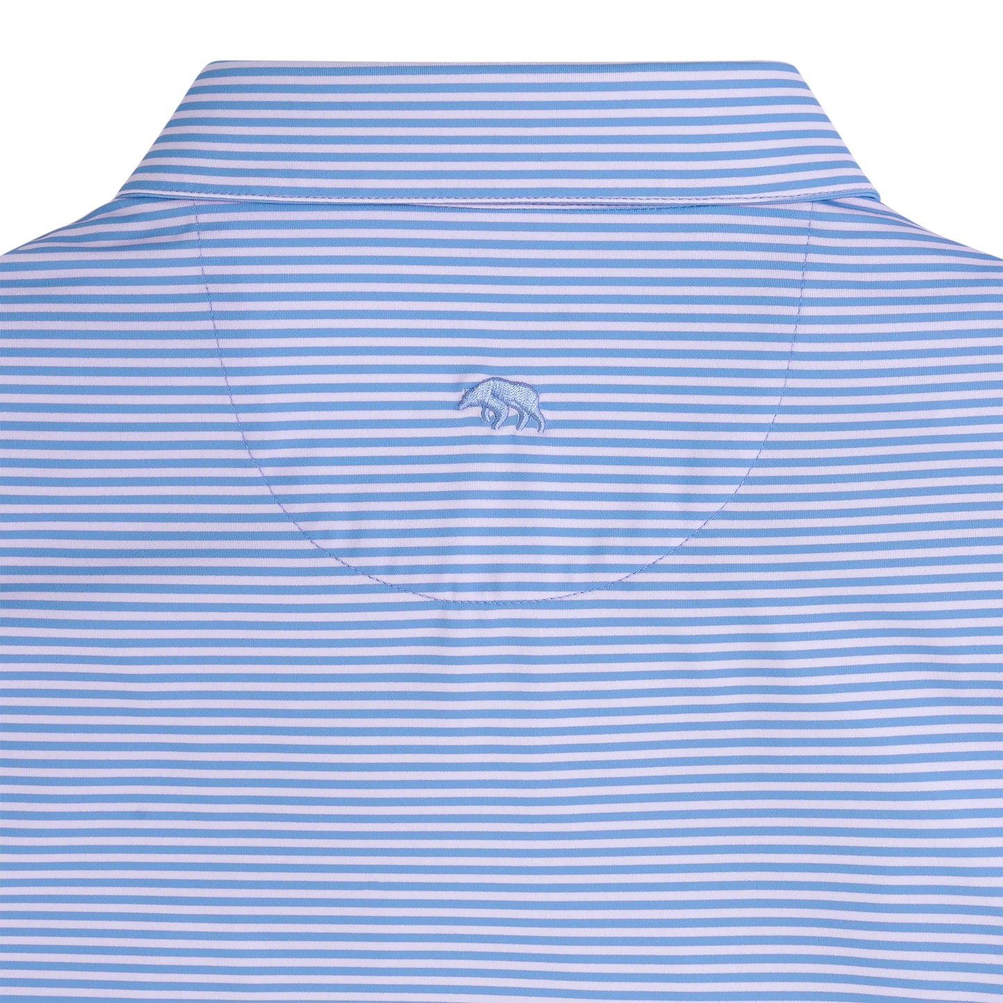 Echo Stripe Performance Polo - Heron