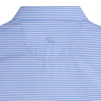 Echo Stripe Performance Polo - Heron