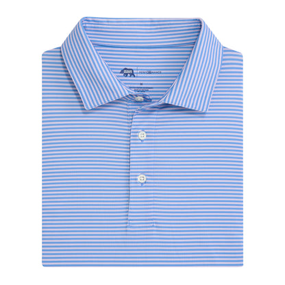 Echo Stripe Performance Polo - Heron