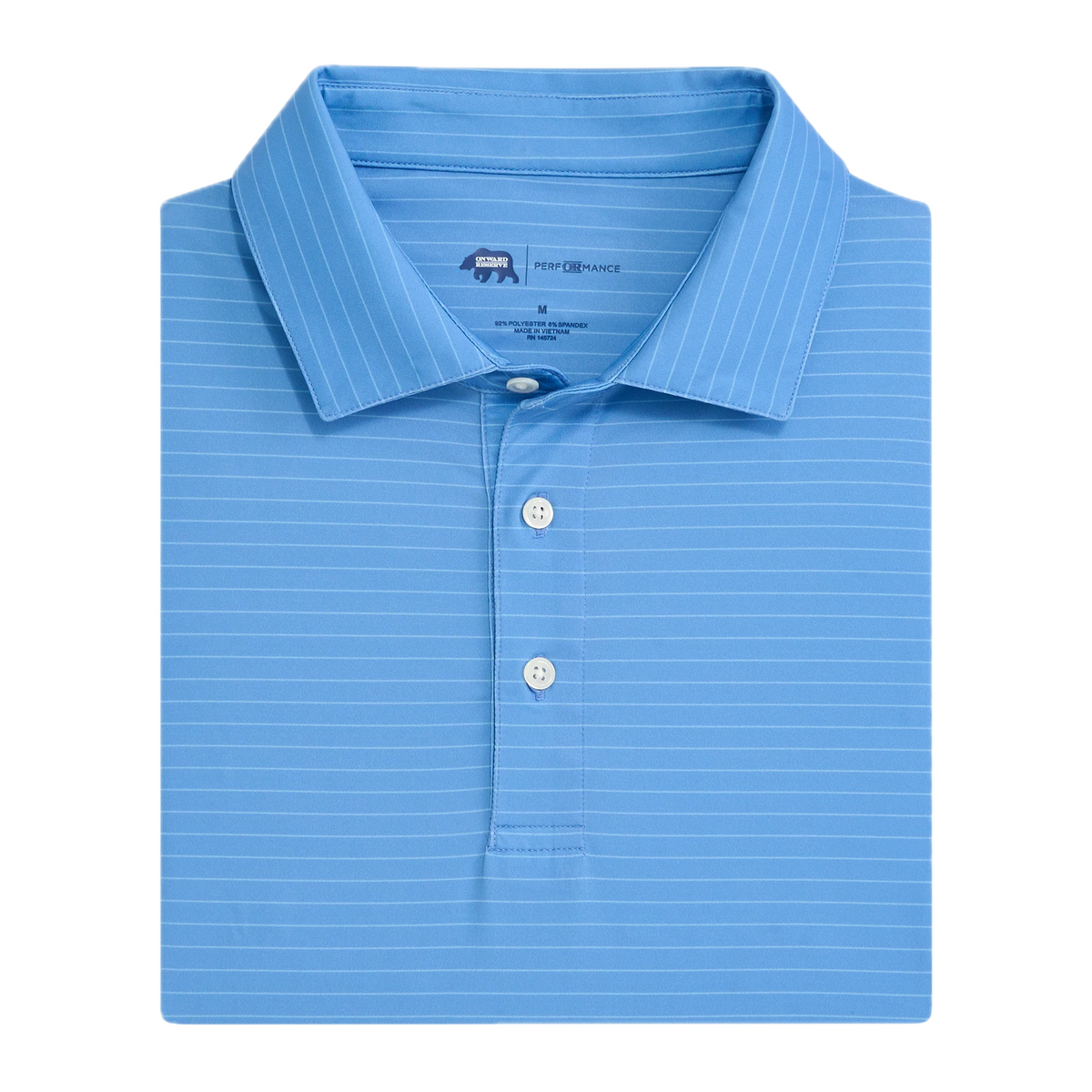 Atlantic Stripe Performance Polo - Skyride