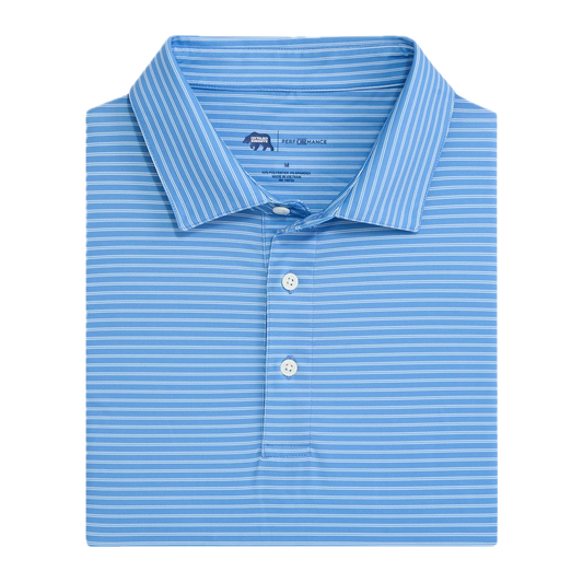 Wake Stripe Performance Polo - Azurine