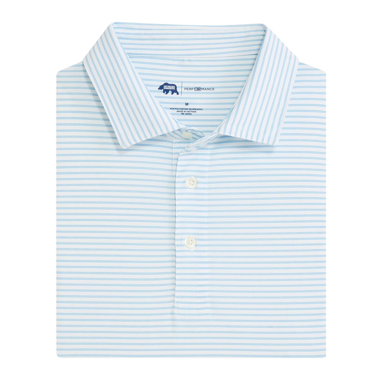 Tour Stripe Performance Pique Polo - Dutch Canal