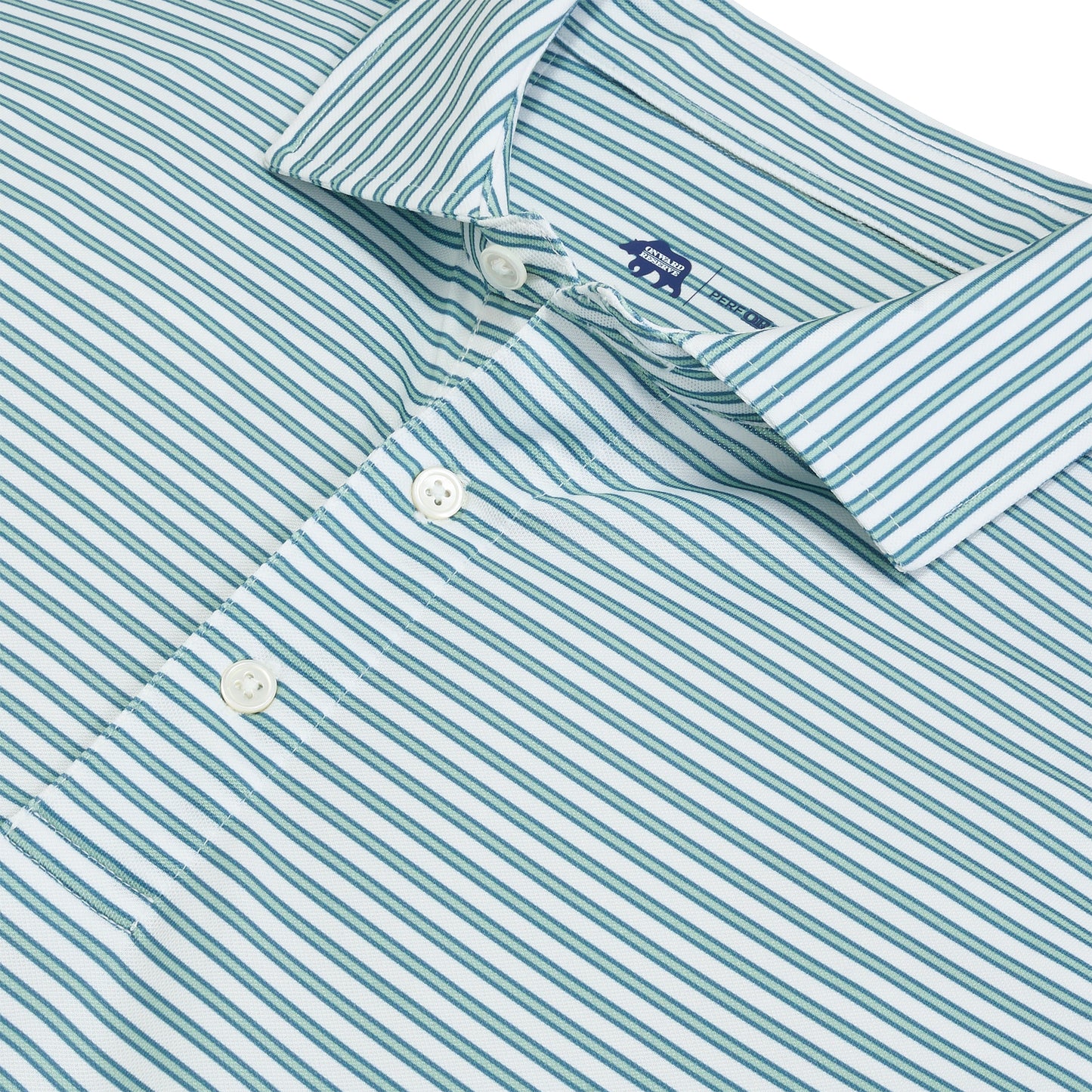 Guide Stripe Performance Pique Polo - Surf