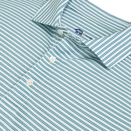 Guide Stripe Performance Pique Polo - Surf