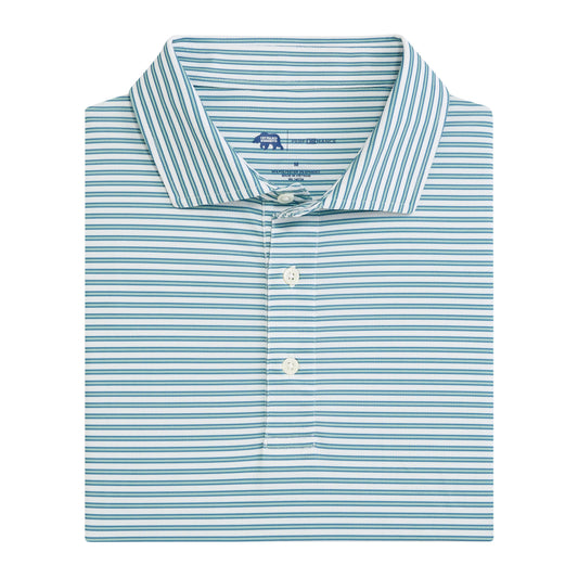 Guide Stripe Performance Pique Polo - Surf