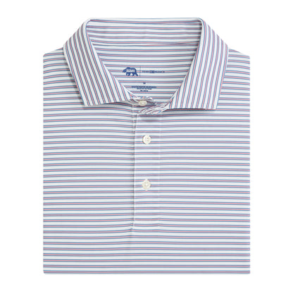 Guide Stripe Performance Pique Polo - Powder Pink