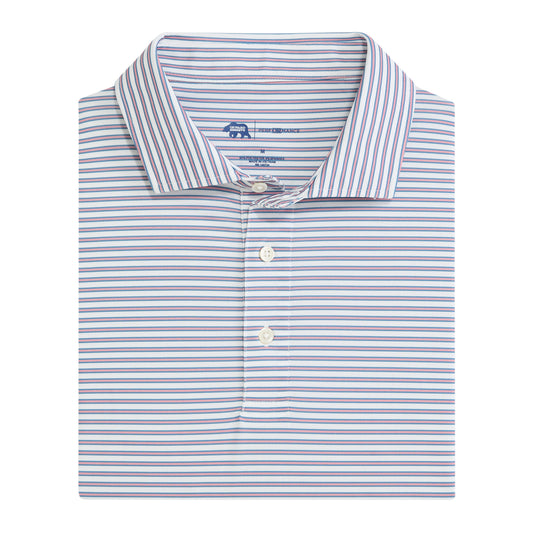 Guide Stripe Performance Pique Polo - Powder Pink