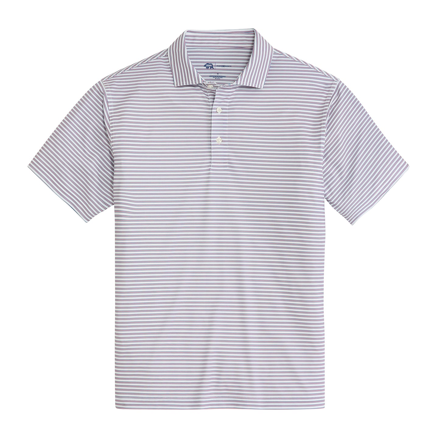 Guide Stripe Performance Pique Polo - Powder Pink