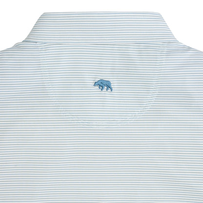 Tour Stripe Performance Pique Polo - Mallard Green