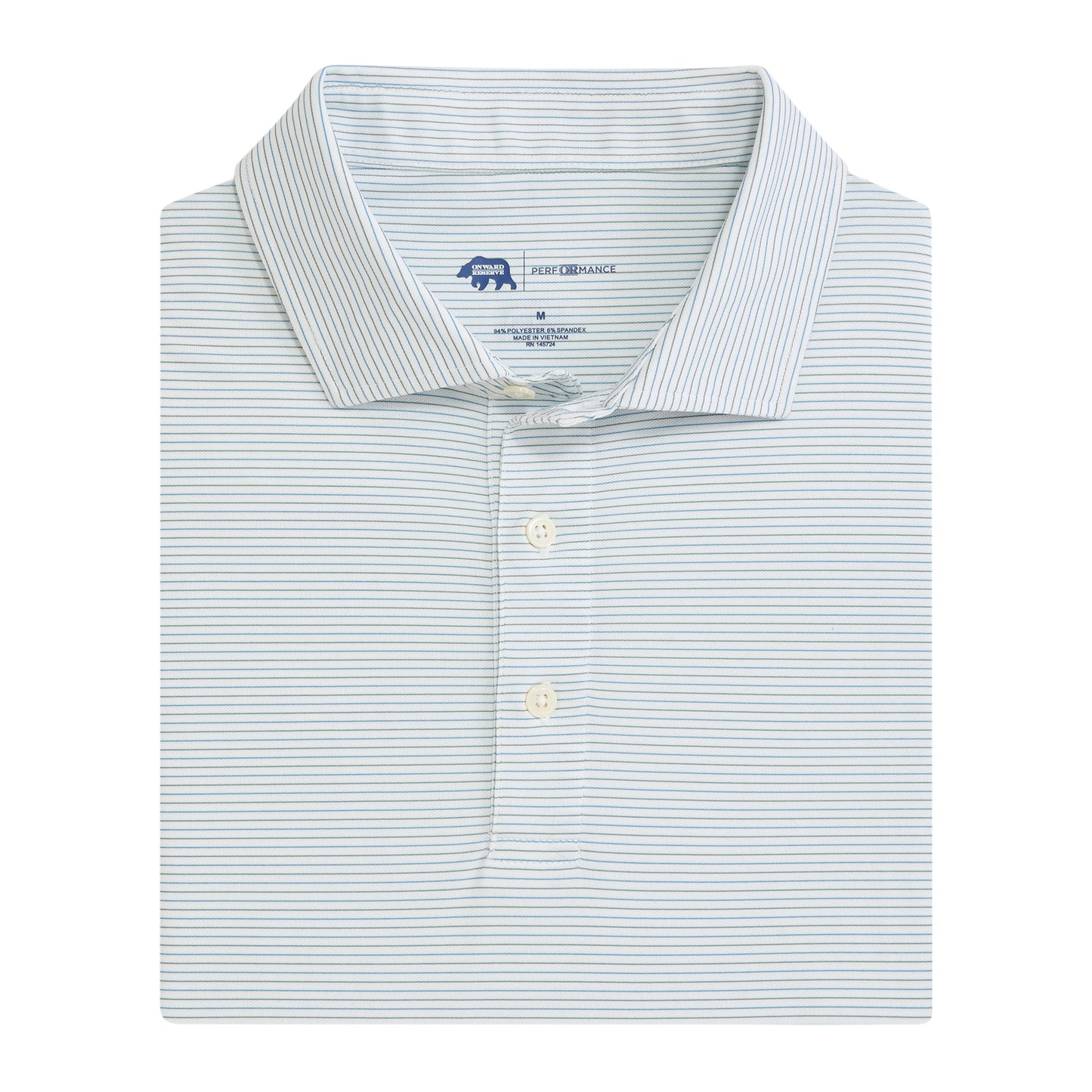 Tour Stripe Performance Pique Polo - Mallard Green