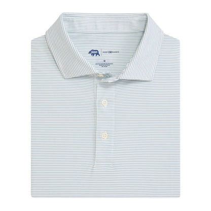 Tour Stripe Performance Pique Polo - Mallard Green